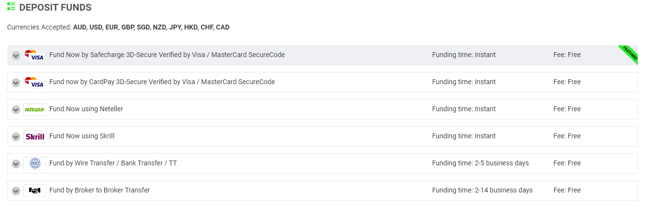 จะฝากเงินเข้าบัญชี IC Markets ได้อย่างไร
