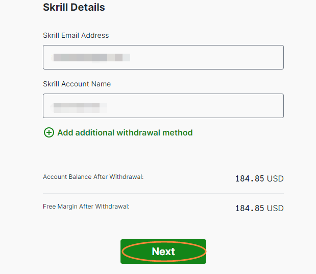 วิธีการถอนเงินจากบัญชี ThinkForex